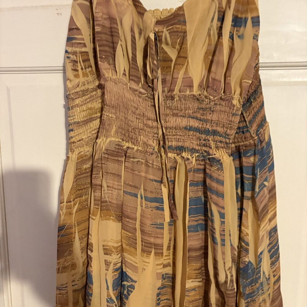 Mille Gabrielle Multicolored Smocked Bodice Sundress